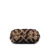 Fendi Zucca Shearling Pyramid Pouch Secondhand