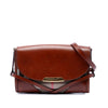 Burberry Leather and House Check Canvas Bridle Abbott Crossbody Secondhand