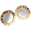 Secondhand Bulgari Mother Of Pearl Yellow Gold Cufflinks - '20s