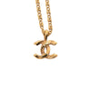 Chanel CC Gold Plated Pendant Necklace Secondhand