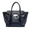 Secondhand Prada Bicolor Glace Calf Sound Lock Satchel