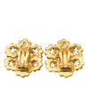 Chanel CC Gold Plated Flower Clip On Earrings Secondhand