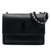 Secondhand Saint Laurent Medium Grained Calfskin Guitar Strap Monogram Sunset Crossbody