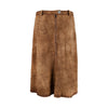 Secondhand Alm Sach Suede Leather Skirt - '00s