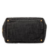 Prada Small Denim Canapa Logo Satchel Secondhand