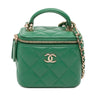 Chanel Mini CC Quilted Lambskin Top Handle Vanity Case With Chain Secondhand