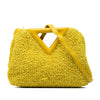 Bottega Veneta Small Boucle Curly Raffia The Point Triangle Satchel Secondhand