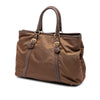 Prada Vitello Daino Trimmed Tessuto Satchel Secondhand