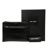Saint Laurent Croc Embossed Leather Clutch Secondhand