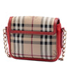 Burberry Mini Haymarket Check Coated Canvas Tassel Crossbody Secondhand