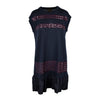 Secondhand Louis Vuitton Navy Wool Dress with Sequin Details - '10s