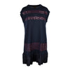 Secondhand Louis Vuitton Navy Wool Dress with Sequin Details - '10s