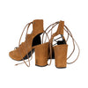 Secondhand Saint Laurent Babies Suede Lace-Up Sandals - '10s