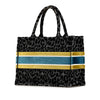 Secondhand Dior Mizza Medium Embroidered Canvas Leopard Book Tote