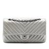 Chanel Medium Classic Chevron Iridescent Lambskin Double Flap Secondhand