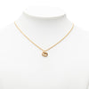 Dior Gold Plated CD Logo Pendant Necklace Secondhand