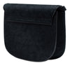 Secondhand Saint Laurent Medium Croc Embossed Nubuck Monogram Kaia Crossbody