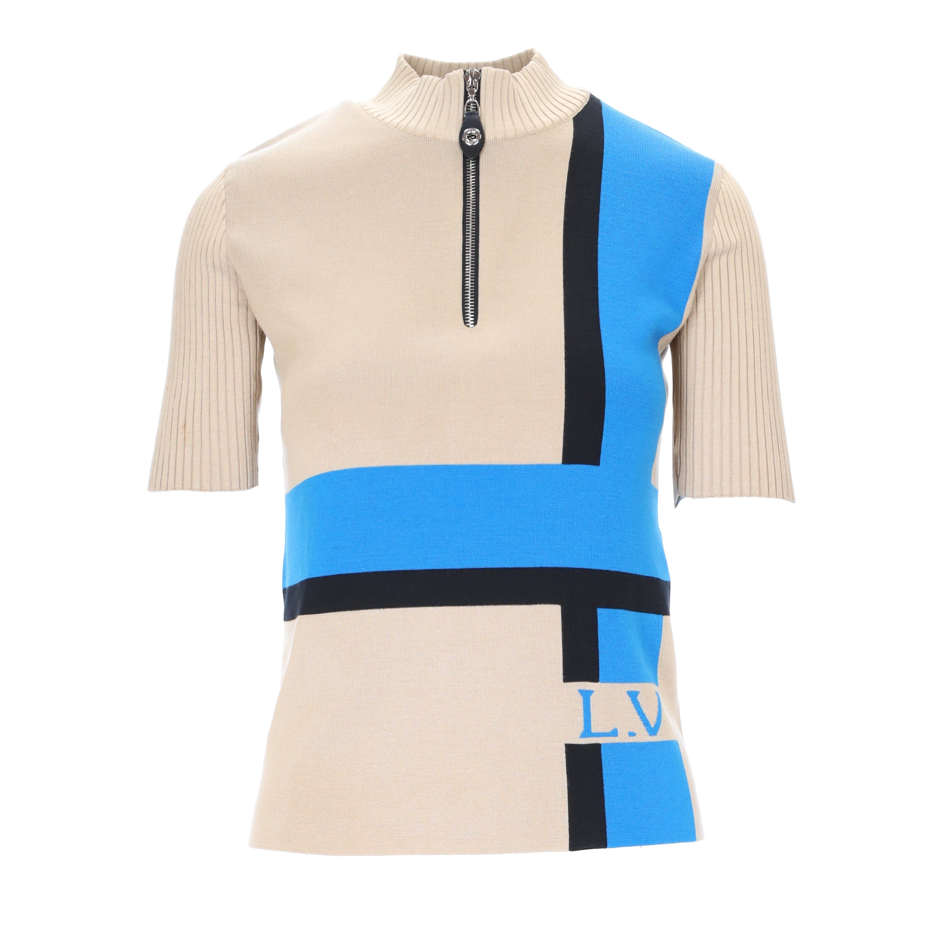 Louis Vuitton Color Block Zippered Top - '10s