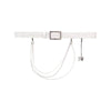 Secondhand Y-3 White Perforated Leather Belt - '00s