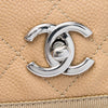 Chanel CC Bicolor Quilted Caviar and Grosgrain Top Handle Flap Secondhand