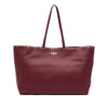Valentino Large Grained Calfskin Rockstud Shopper Tote Secondhand