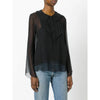 Secondhand Chanel Black Transparent Silk Blouse - '00s