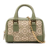 LOEWE Nano Anagram Jacquard and Calfskin Amazona Satchel Secondhand