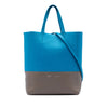 Celine Small Bicolor Grained Calfskin Vertical Cabas Tote Secondhand