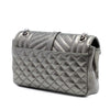 Saint Laurent Medium Iridescent Calfskin Triquilt Monogram College Bag Secondhand