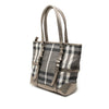 Burberry Small Shimmer Check Canvas Tote Secondhand