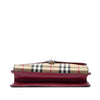 Burberry Small Leather and House Check Canvas Derby Macken Crossbody Secondhand