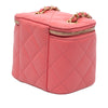 Chanel Mini Quilted Lambskin Pearl Crush Vanity Case With Chain Secondhand