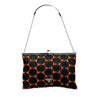Prada Jacquard Kisslock Clutch with Chain Secondhand