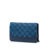 Chanel Printed Denim and Calfskin Gabrielle Wallet On Chain Secondhand
