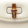 Gucci Calfskin Frame Print Bamboo Web Top Handle Bag Secondhand