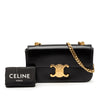 Celine Shiny Calfskin Claude Chain Shoulder Bag Secondhand