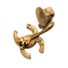Chanel CC Gold Plated Clip On Earrings Secondhand