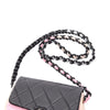 Chanel Mini Multicolor Quilted Lambskin Lacquered Chain Flap Secondhand