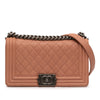 Chanel Old Medium Quilted Caviar Boy Flap Secondhand