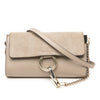 Chloé Mini Calfskin and Suede Faye Chain Crossbody Secondhand