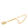Chanel CC Gold Plated Quilted Pendant Necklace Secondhand