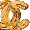 Chanel CC Gold Plated Quilted Pendant Necklace Secondhand