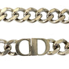 Dior Silver Plated CD Logo Chain Link Necklace Secondhand
