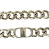 Dior Silver Plated CD Logo Chain Link Necklace Secondhand