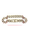 Dior Silver Plated CD Logo Chain Link Necklace Secondhand