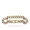 Dior Silver Plated CD Logo Chain Link Necklace Secondhand