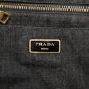 Prada Denim Canapa Logo Tote Secondhand