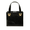 Versace Patent and Pony Hair Box Sunburst Handbag Secondhand