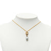 Chanel CC Gold Plated Faux Pearl Teardrop Pendant Necklace Secondhand