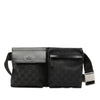 Secondhand Gucci GG Canvas Double Pocket Belt Bag